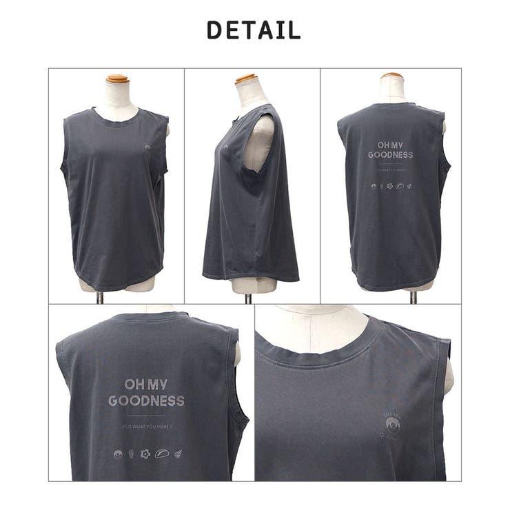 【2026SS新作】バックプリントノースリトップス | CLOTHY | 詳細画像23 