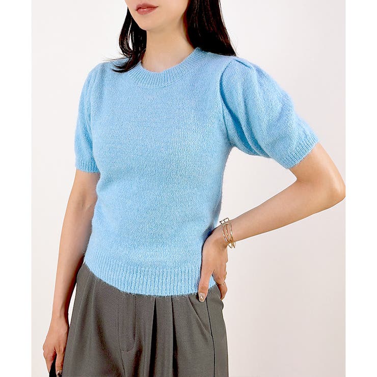 【2026SS新作】ウール混モヘアニットトップス | CLOTHY | 詳細画像9 