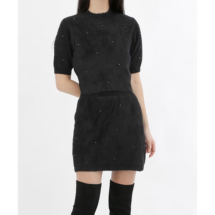 【2026SS新作】スタッズ使いニットセットアップ | CLOTHY | 詳細画像2 