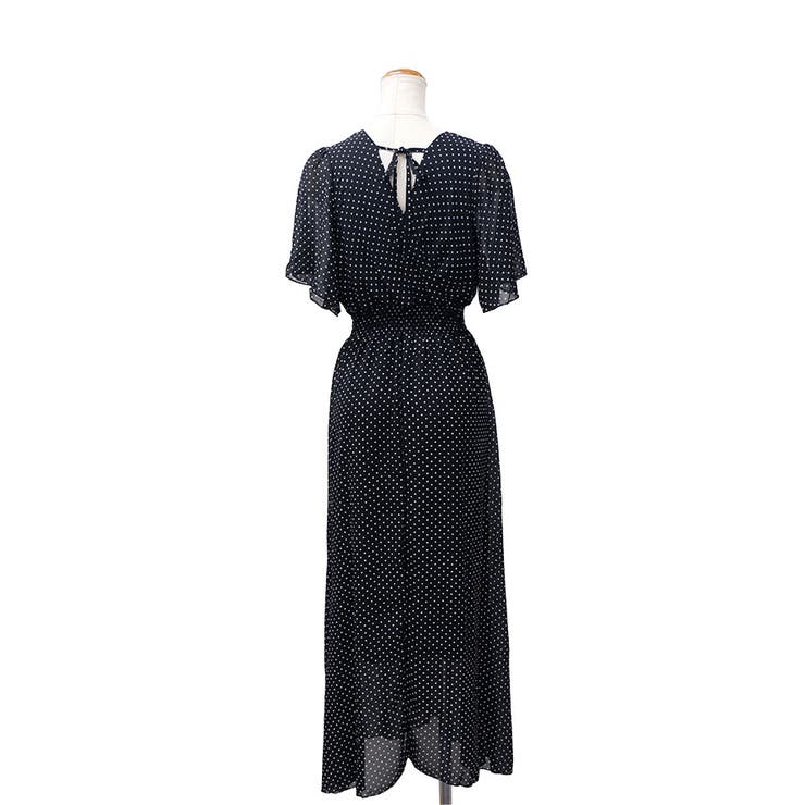 【2026SS新作】ドットカシュクールフレアスリーブワンピ | CLOTHY | 詳細画像14 