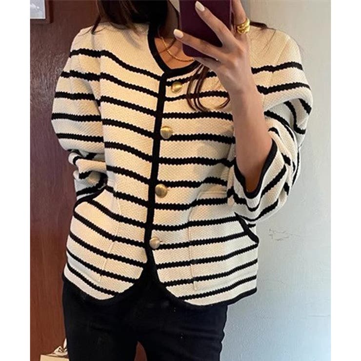 □残りわずか□圧縮ニットノーカラージャケット [品番：LOSW0008834]｜CLOTHY（クロシィ）のレディースファッション通販｜SHOPLIST（ショップリスト）