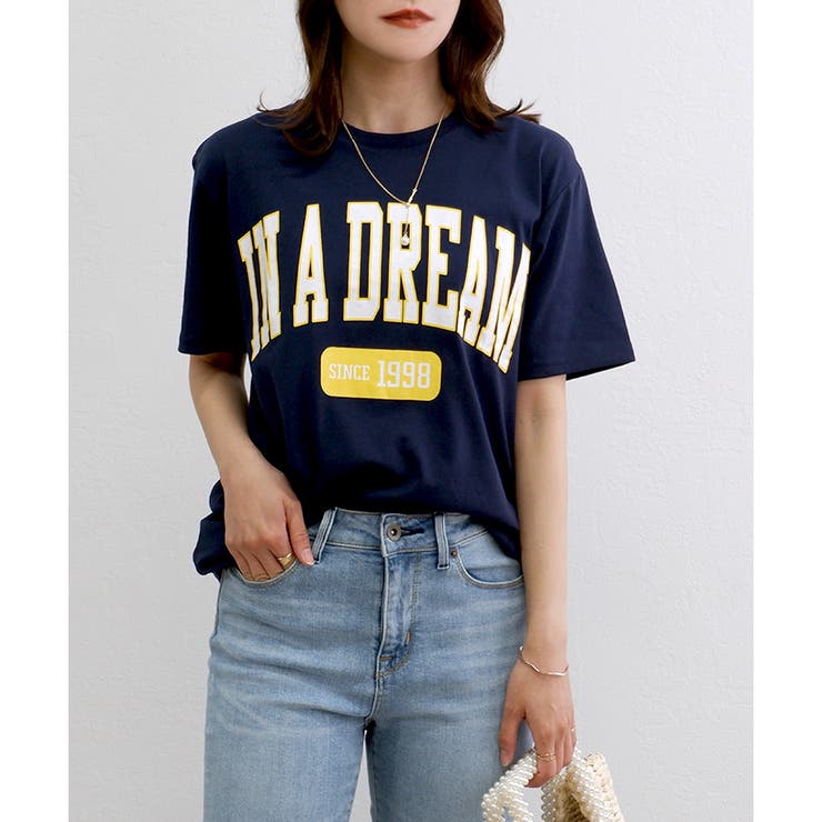 TC天竺】男女兼用カレッジロゴTシャツ(ユニセックス)[品番