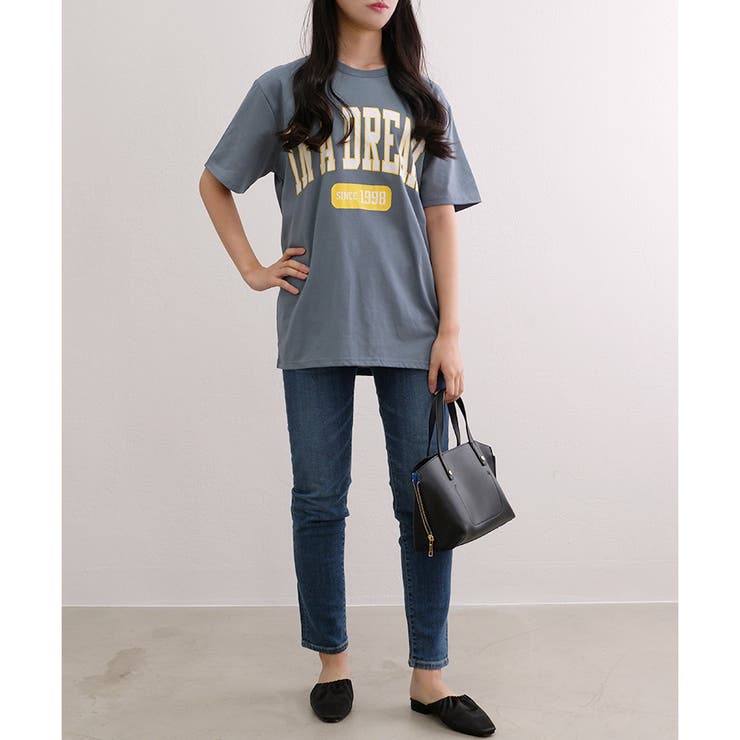 TC天竺】男女兼用カレッジロゴTシャツ(ユニセックス)[品番