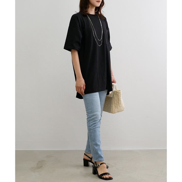 【TC天竺】男女兼用ポケ付ビッグTシャツ オーバーサイズ 半袖 ユニセックス | CLOTHY | 詳細画像19 