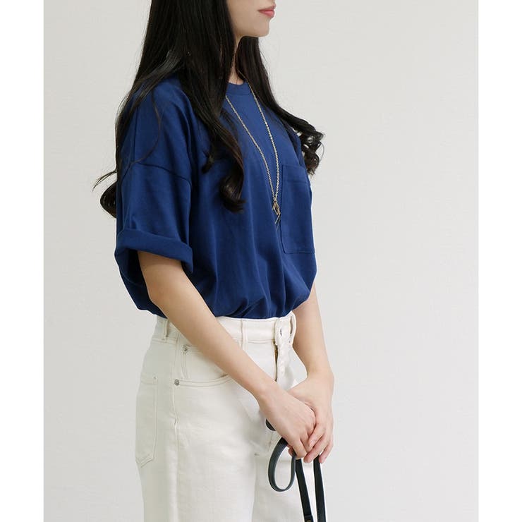 【TC天竺】男女兼用ポケ付ビッグTシャツ オーバーサイズ 半袖 ユニセックス | CLOTHY | 詳細画像21 