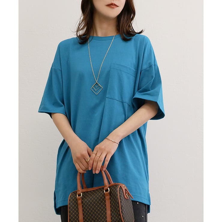 【TC天竺】男女兼用ポケ付ビッグTシャツ オーバーサイズ 半袖 ユニセックス | CLOTHY | 詳細画像24 