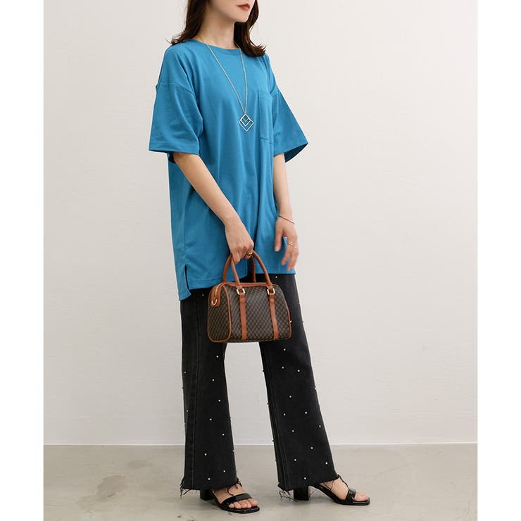 【TC天竺】男女兼用ポケ付ビッグTシャツ オーバーサイズ 半袖 ユニセックス | CLOTHY | 詳細画像27 