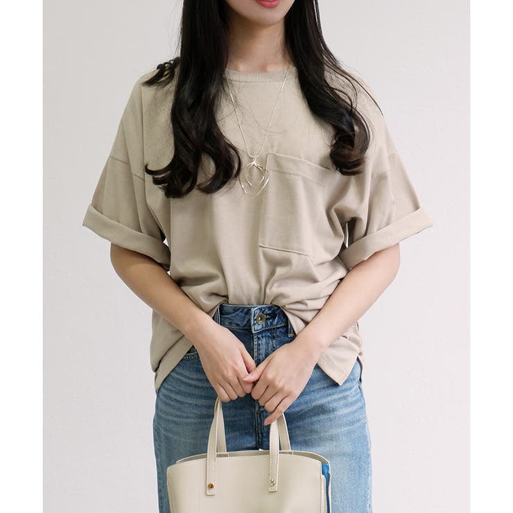 【TC天竺】男女兼用ポケ付ビッグTシャツ オーバーサイズ 半袖 ユニセックス | CLOTHY | 詳細画像28 