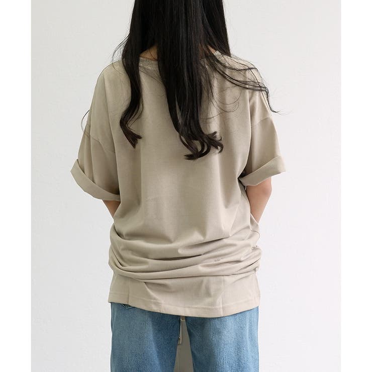 【TC天竺】男女兼用ポケ付ビッグTシャツ オーバーサイズ 半袖 ユニセックス | CLOTHY | 詳細画像30 