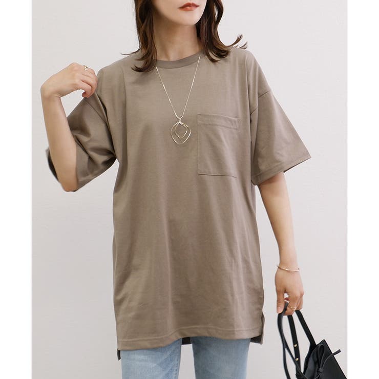 【TC天竺】男女兼用ポケ付ビッグTシャツ オーバーサイズ 半袖 ユニセックス | CLOTHY | 詳細画像32 