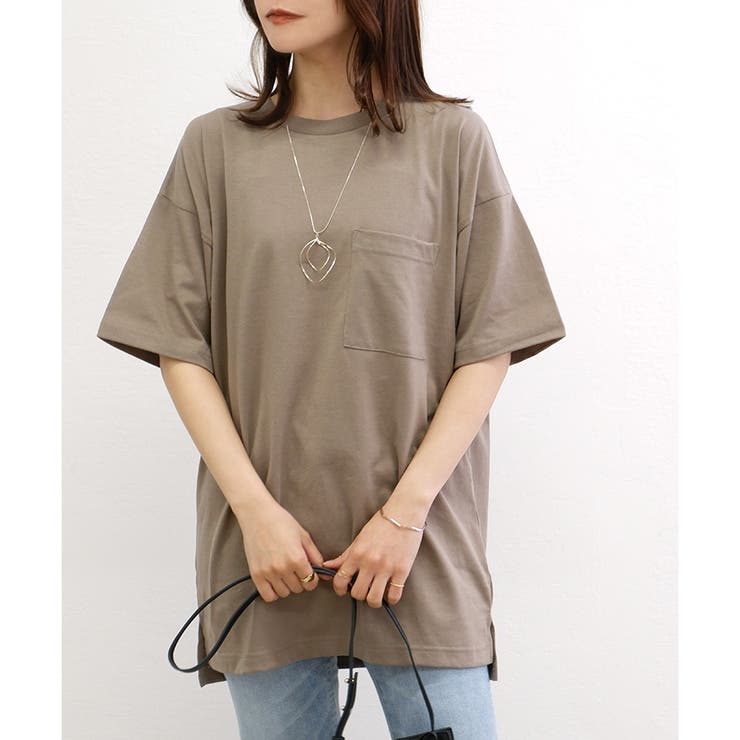 【TC天竺】男女兼用ポケ付ビッグTシャツ オーバーサイズ 半袖 ユニセックス | CLOTHY | 詳細画像33 