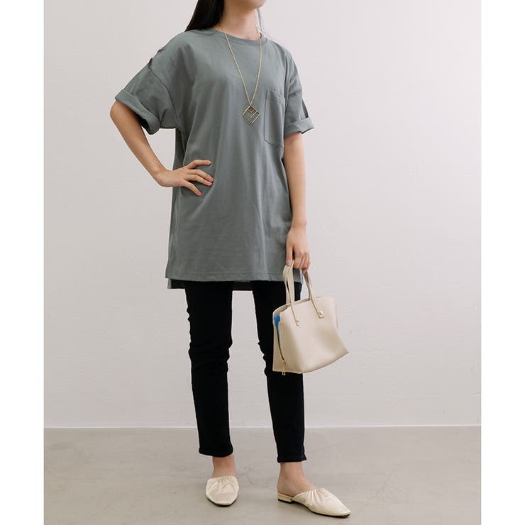 【TC天竺】男女兼用ポケ付ビッグTシャツ オーバーサイズ 半袖 ユニセックス | CLOTHY | 詳細画像41 