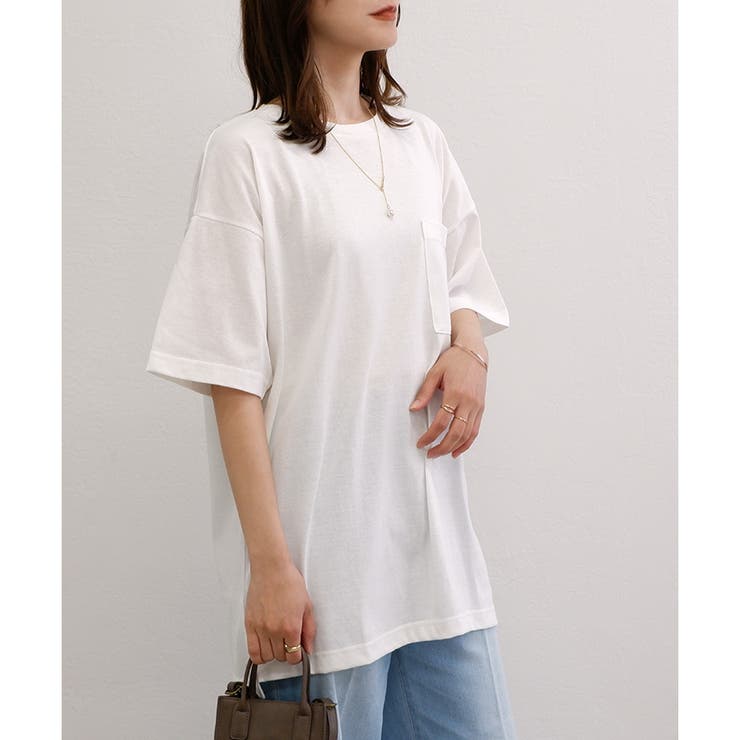 【TC天竺】男女兼用ポケ付ビッグTシャツ オーバーサイズ 半袖 ユニセックス | CLOTHY | 詳細画像44 