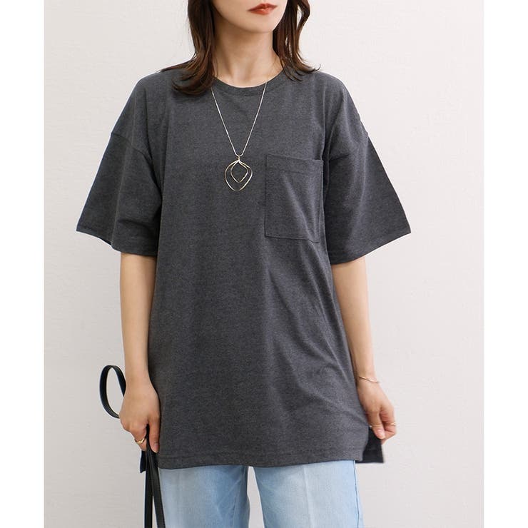 【TC天竺】男女兼用ポケ付ビッグTシャツ オーバーサイズ 半袖 ユニセックス | CLOTHY | 詳細画像49 