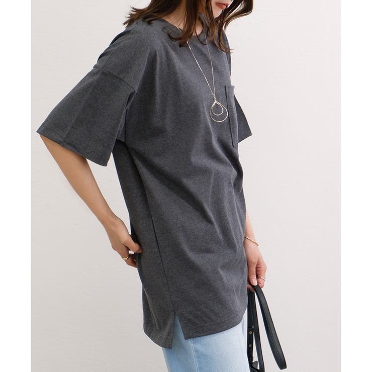 【TC天竺】男女兼用ポケ付ビッグTシャツ オーバーサイズ 半袖 ユニセックス | CLOTHY | 詳細画像50 