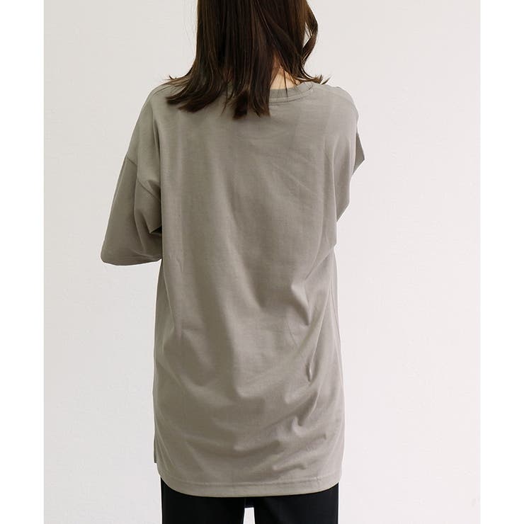 【TC天竺】男女兼用ポケ付ビッグTシャツ オーバーサイズ 半袖 ユニセックス | CLOTHY | 詳細画像55 