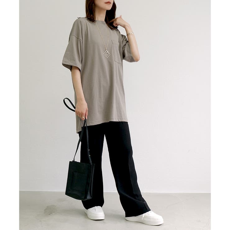 TC天竺】男女兼用ポケ付ビッグTシャツ オーバーサイズ 半袖 ユニ