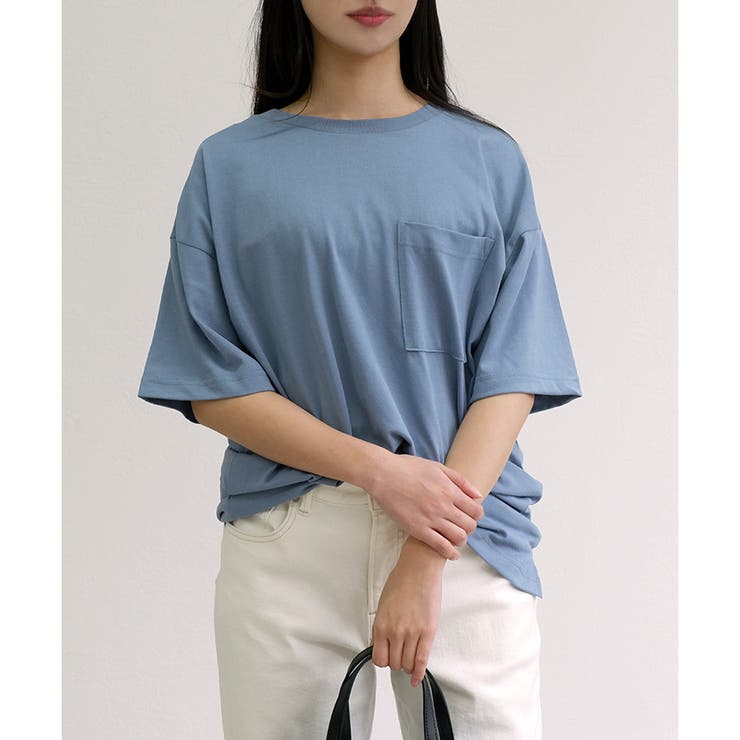【TC天竺】男女兼用ポケ付ビッグTシャツ オーバーサイズ 半袖 ユニセックス | CLOTHY | 詳細画像58 