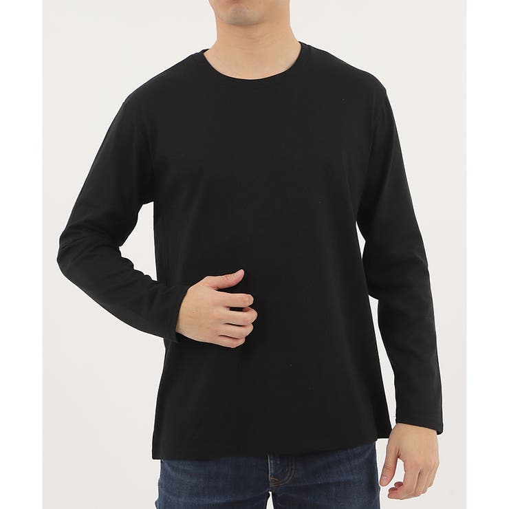 【2026SS新作】メンズ綿混無地ロンＴ | CLOTHY | 詳細画像2 