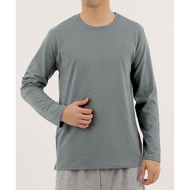 【2026SS新作】メンズ綿混無地ロンＴ | CLOTHY | 詳細画像27 