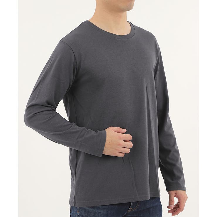 【2026SS新作】メンズ綿混無地ロンＴ | CLOTHY | 詳細画像43 