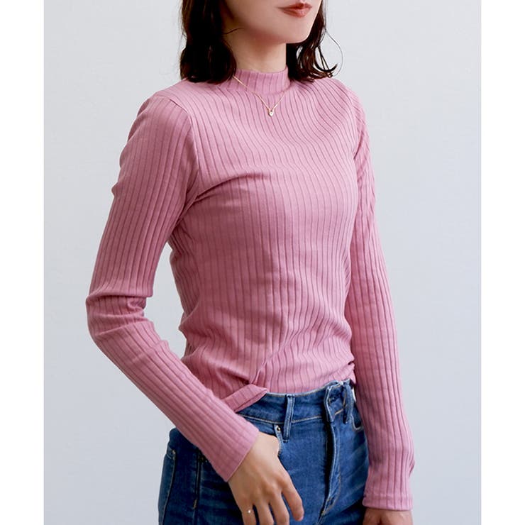 【ワイドリブ】プチハイネックロンT | CLOTHY | 詳細画像24 