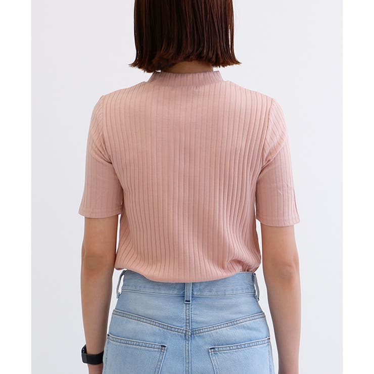 【PHOEBE PHILO】ハイネック ワイドスリーブ Tシャツ Fizz tシャツ 「Fizz/フィズ」 プチハイネックフレンチスリーブT
