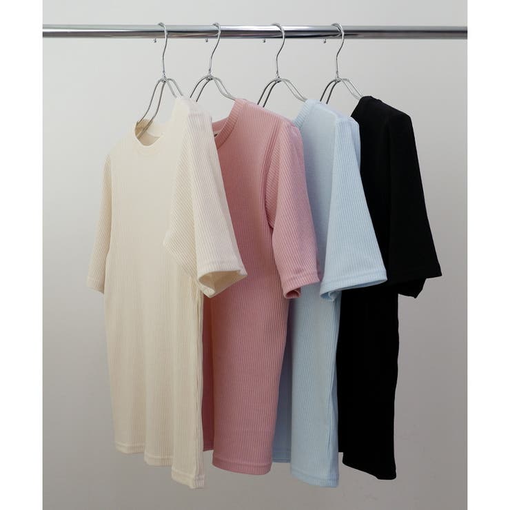 【テレコ】5分袖リブTシャツ | CLOTHY | 詳細画像11 