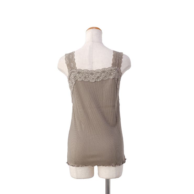 【テレコ】ブラ紐が隠れるレースタンクトップ ブラ紐隠し レースキャミソール | CLOTHY | 詳細画像11 