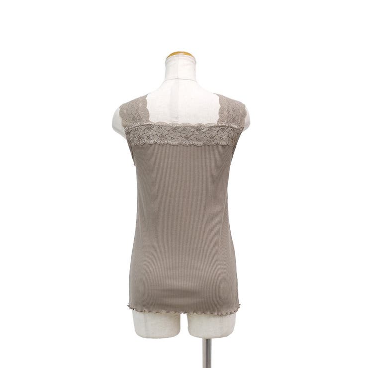 【テレコ】ブラ紐が隠れるレースタンクトップ ブラ紐隠し レースキャミソール | CLOTHY | 詳細画像14 