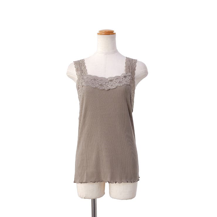 【テレコ】ブラ紐が隠れるレースタンクトップ ブラ紐隠し レースキャミソール | CLOTHY | 詳細画像9 