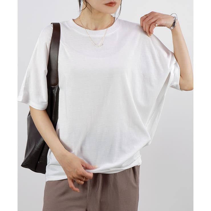お歳暮・冬ギフト特集2024 2025SS新作】ドルマンTシャツ[品番：LOSW0009008]｜CLOTHY トップス