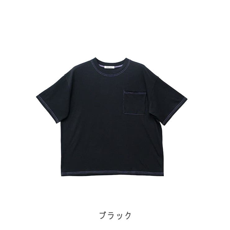 2025SS新作】配色ステッチTシャツ[品番：LOSW0009015]｜CLOTHY