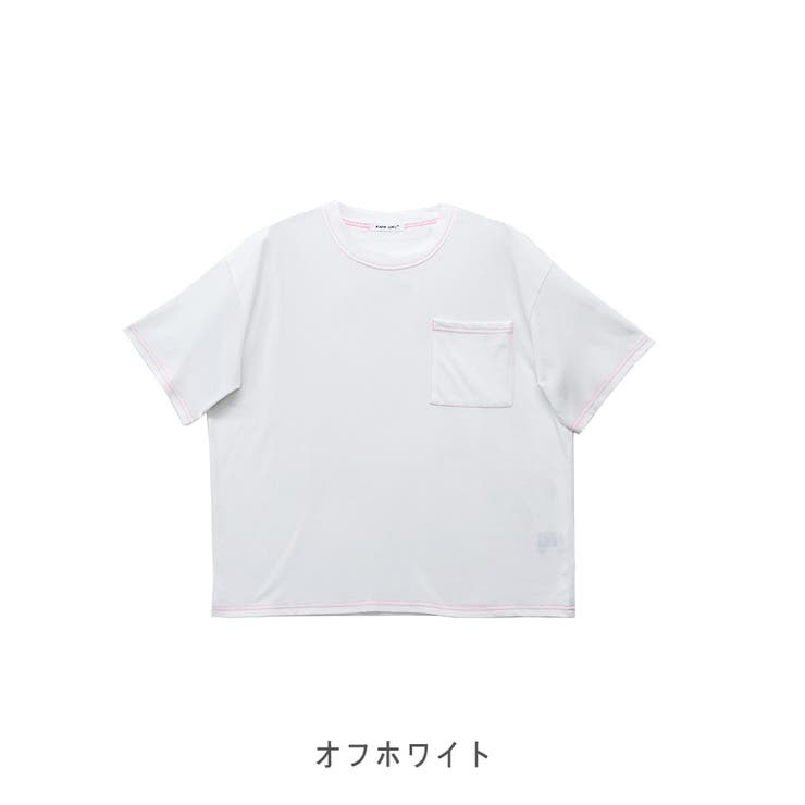 2025SS新作】配色ステッチTシャツ[品番：LOSW0009015]｜CLOTHY
