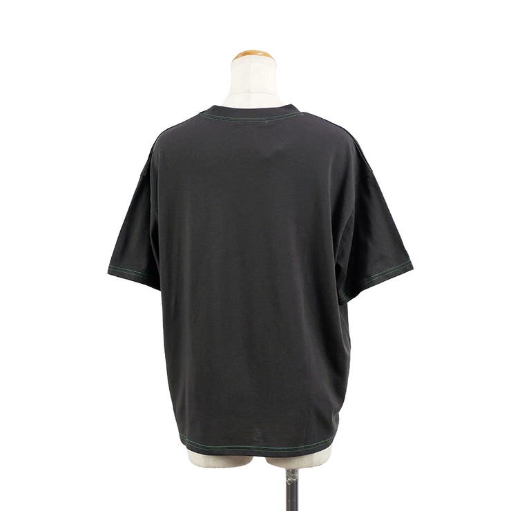 2025SS新作】配色ステッチTシャツ[品番：LOSW0009015]｜CLOTHY