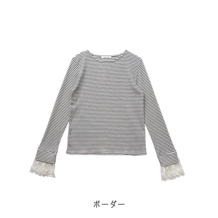 【2025AW新作】テレコ長袖レース使いTシャツ | CLOTHY | 詳細画像30 