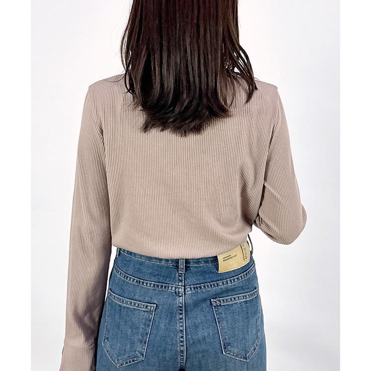 【2025AW新作】テレコ長袖レース使いTシャツ | CLOTHY | 詳細画像9 