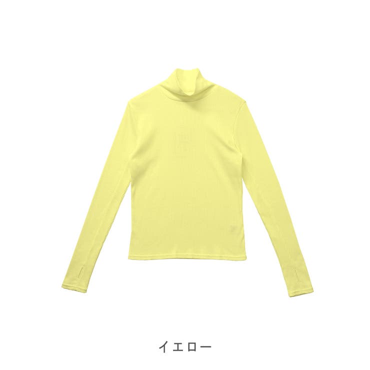 【2025AW新作】テレコ長袖サムホール付きタートルネックTシャツ | CLOTHY | 詳細画像58 
