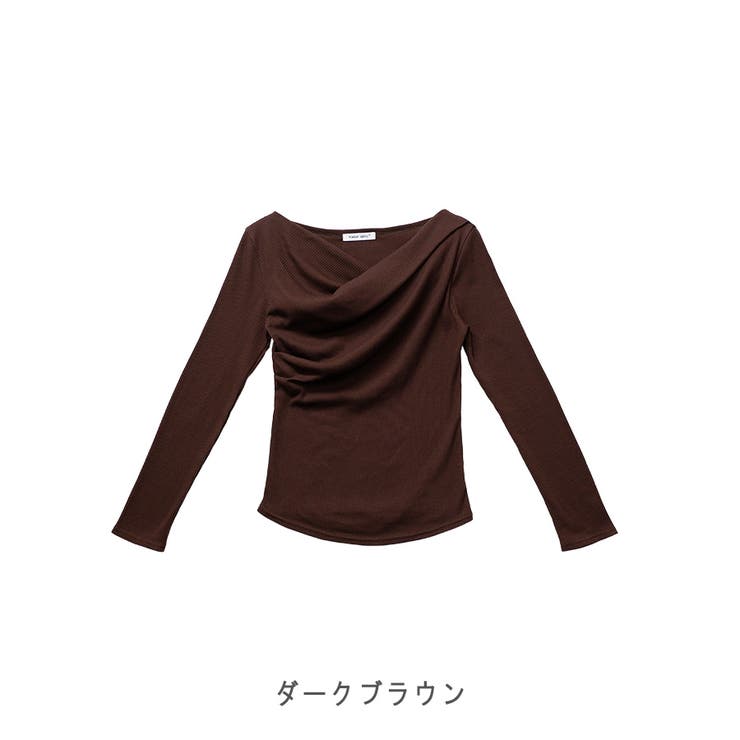 【2025AW新作】テレコ長袖カシュクールTシャツ | CLOTHY | 詳細画像42 