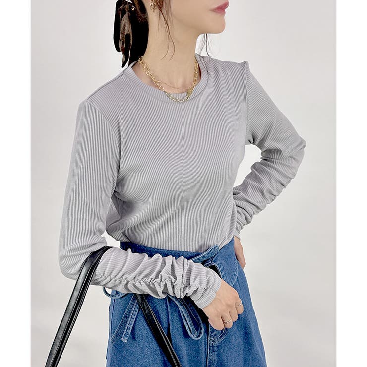 【2025AW新作】テレコ長袖シャーリングTシャツ | CLOTHY | 詳細画像22 