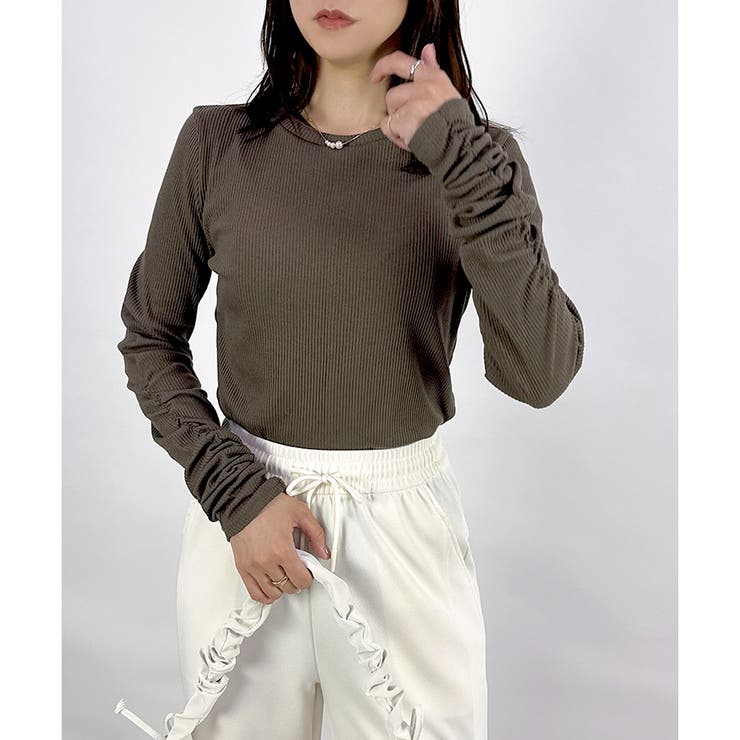 【2025AW新作】テレコ長袖シャーリングTシャツ | CLOTHY | 詳細画像26 