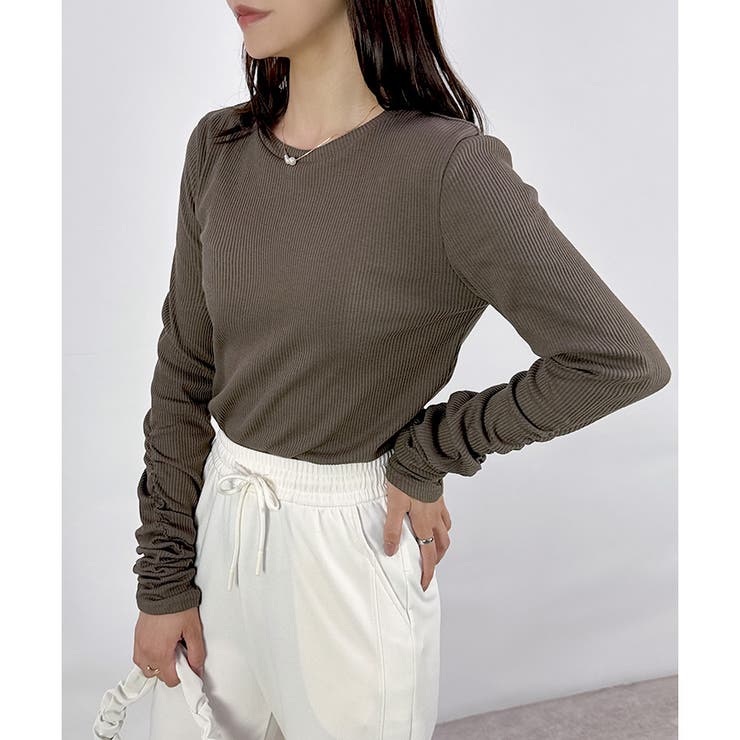 【2025AW新作】テレコ長袖シャーリングTシャツ | CLOTHY | 詳細画像27 