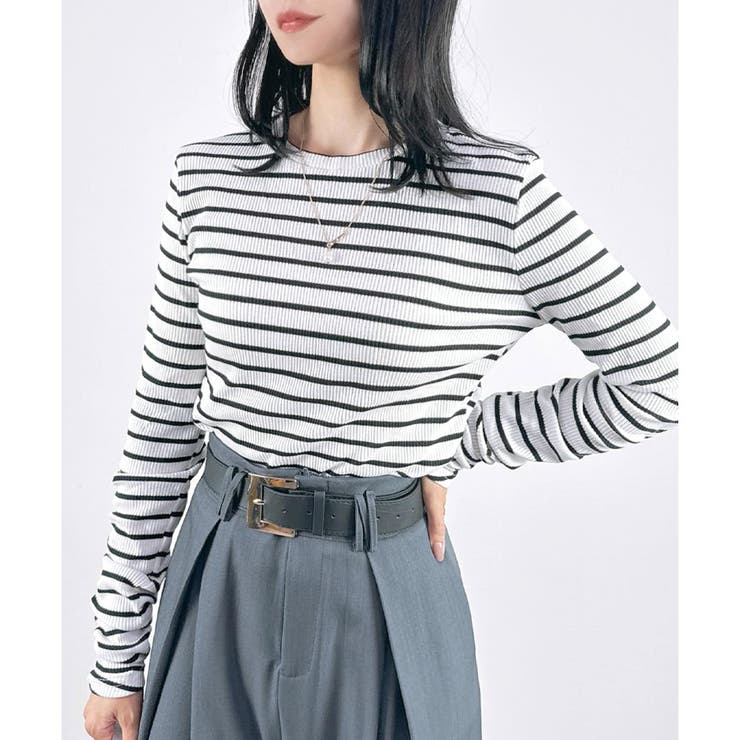 【2025AW新作】テレコ長袖シャーリングTシャツ | CLOTHY | 詳細画像33 