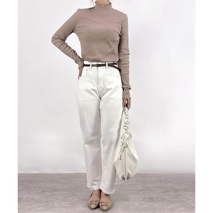 【2025AW新作】テレコ配色メロウハイネックリブロンT | CLOTHY | 詳細画像14 