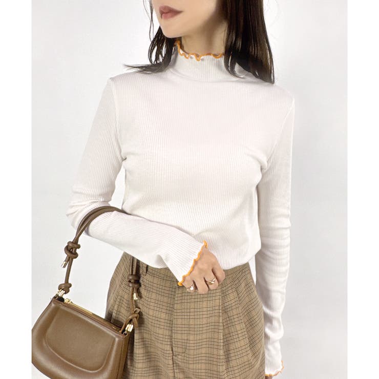 【2025AW新作】テレコ配色メロウハイネックリブロンT | CLOTHY | 詳細画像16 