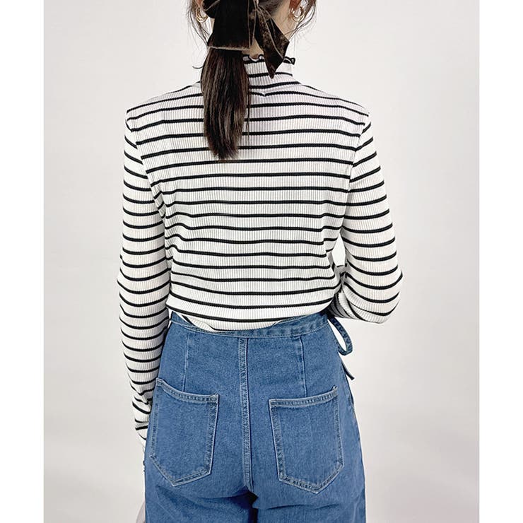 【2025AW新作】テレコ配色メロウハイネックリブロンT | CLOTHY | 詳細画像27 