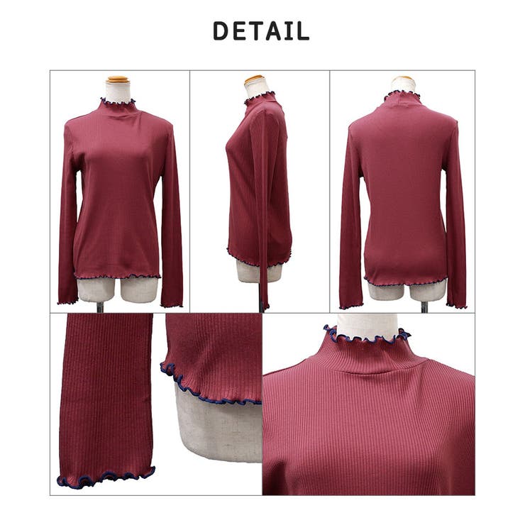 【2025AW新作】テレコ配色メロウハイネックリブロンT | CLOTHY | 詳細画像38 