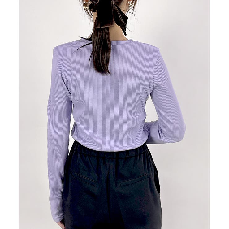 【2025AW新作】ネックが選べる長袖ベーシックリブTシャツ | CLOTHY | 詳細画像22 