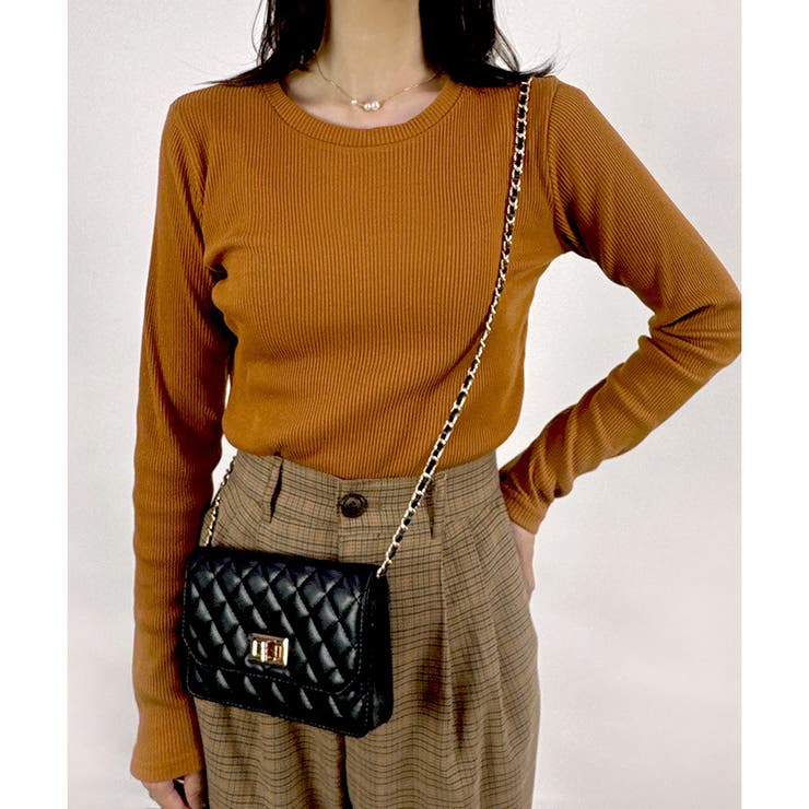 【2025AW新作】ネックが選べる長袖ベーシックリブTシャツ | CLOTHY | 詳細画像50 