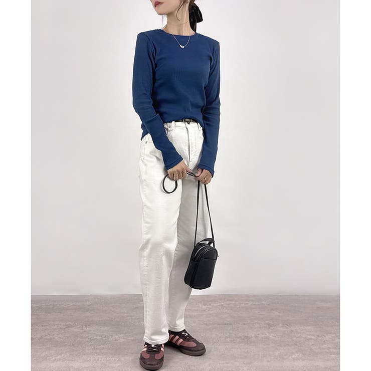 【2025AW新作】ネックが選べる長袖ベーシックリブTシャツ | CLOTHY | 詳細画像63 